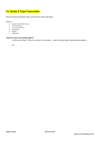 Struts2 notes | PDF