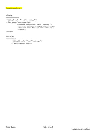 Struts2 notes | PDF