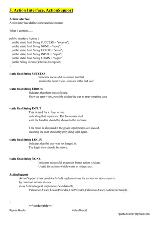 Struts2 notes | PDF