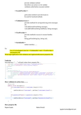 Struts2 notes | PDF