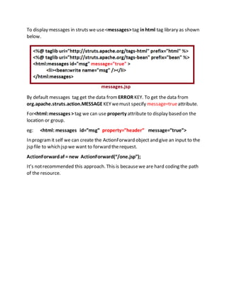 Struts notes | DOCX