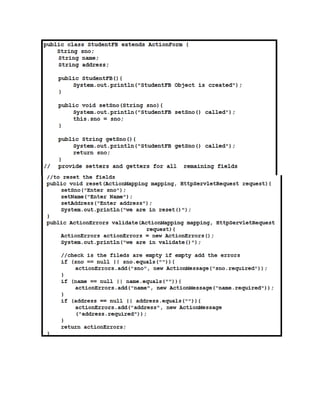 Struts notes | DOCX