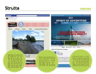 CONTEST




PHOTO   WINNERS     OPTIONS FOR
VIDEO   BASED ON   VOTING 
AUDIO               & JUDGING
ESSAY   SKILL       ROUNDS
 