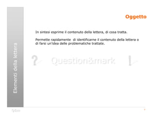 Struttura di una lettera commerciale-Silvia Belli-Question ...
