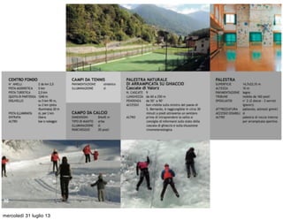 mercoledì 31 luglio 13
 