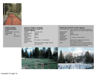 mercoledì 31 luglio 13
 