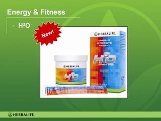 Energy & Fitness
 • H3O




                   62
 