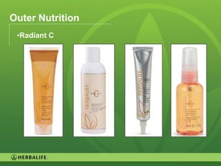 Outer Nutrition
 •Radiant C




                  67
 