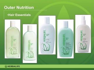 Outer Nutrition
 •Hair Essentials




                    71
 