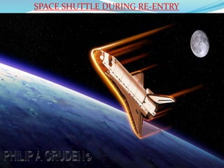 SPACE SHUTTLE DURING RE-ENTRY
 