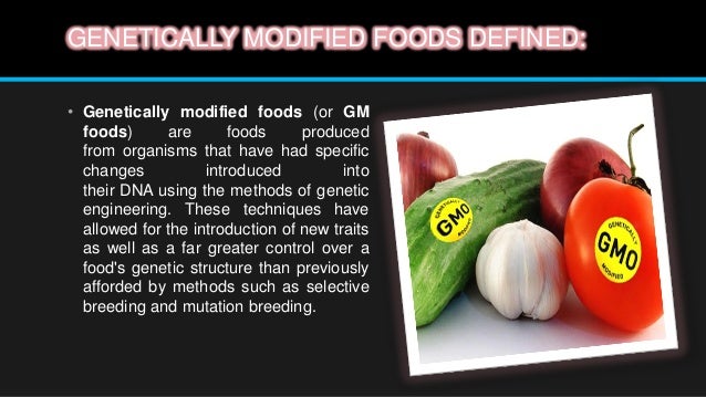 Modified Product Definition genetically modified products sts100 Modified Product Definition genetically modified products sts100