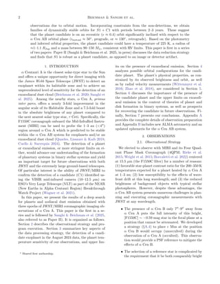 2 Beichman & Sanghi et al.
observations due to orbital motion. Incorporating constraints from the non-detections, we obtai...