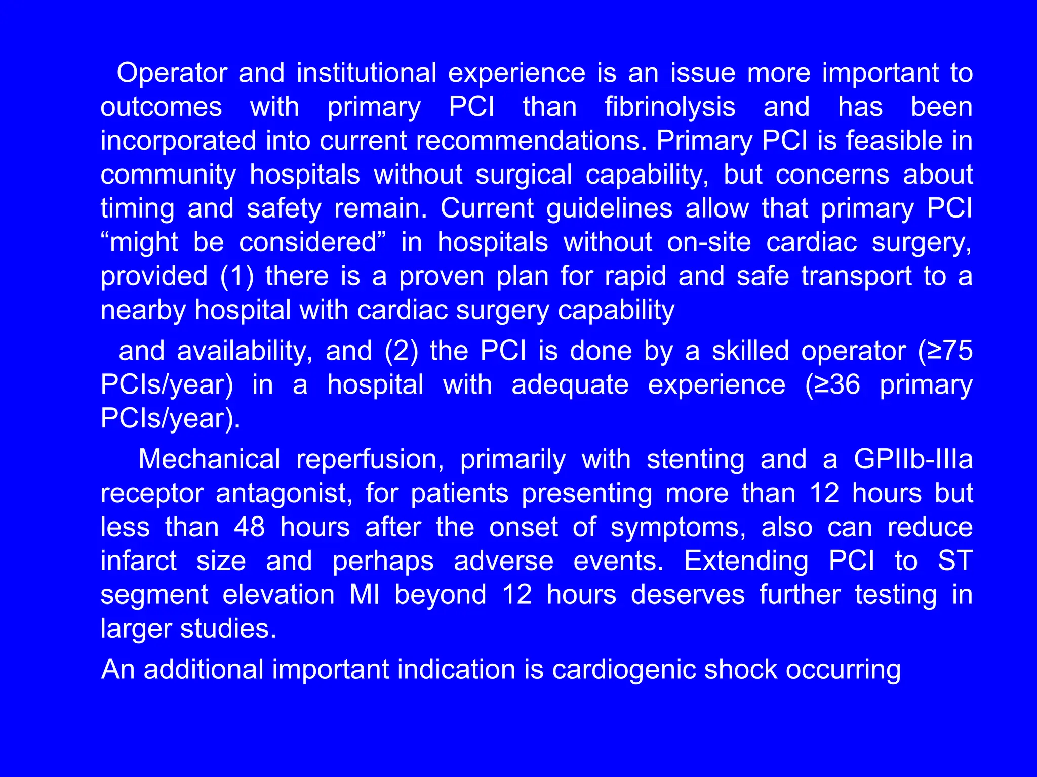 St segment elevation acute myocardial infarction and complications of
