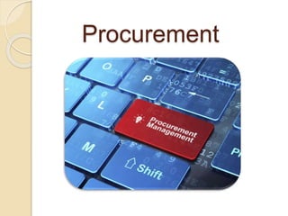 Procurement
 