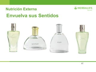 67
Envuelva sus Sentidos
Nutrición Externa
 
