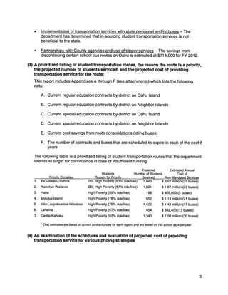 Bus Report.pdf School Bus Report to Legislature, Dec. 2011 | PDF