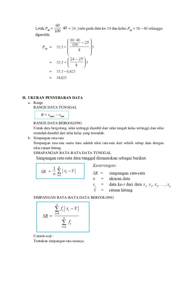Rangkuman Materi Ststistika