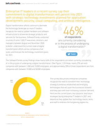 Digital Transformation Drives 2021 IT Investments | PDF