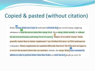 Copied & pasted (without citation)
 