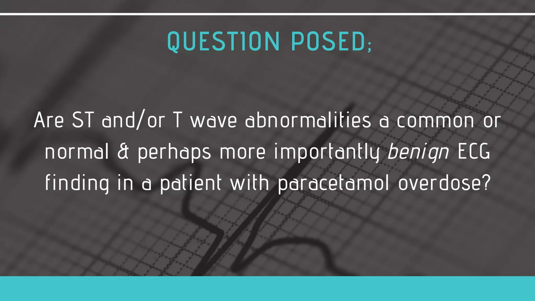 St t wave abnormalities in paracetamol [acetaminophen] overdose | PDF