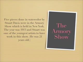 Stuart Davis: The Artist