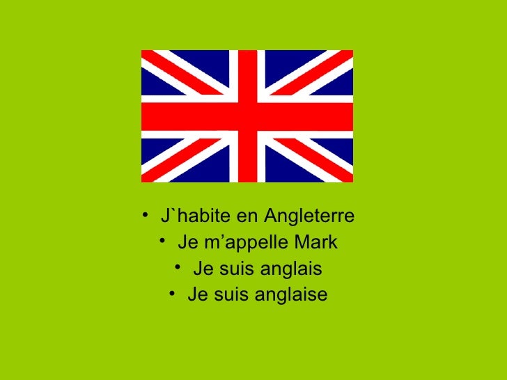 Quelle Est Ta Nationalité En Anglais