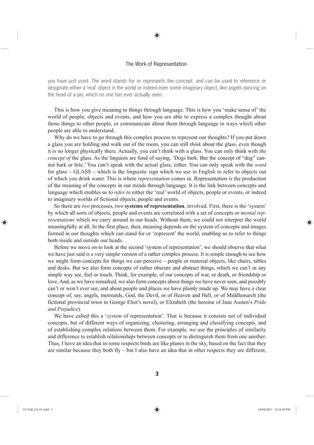 Stuart Hall - Representation Theory | PDF