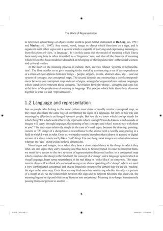 Stuart Hall - Representation Theory | PDF