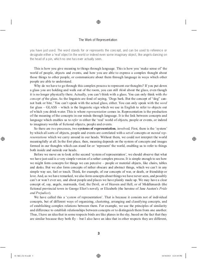Stuart Hall - Representation Theory