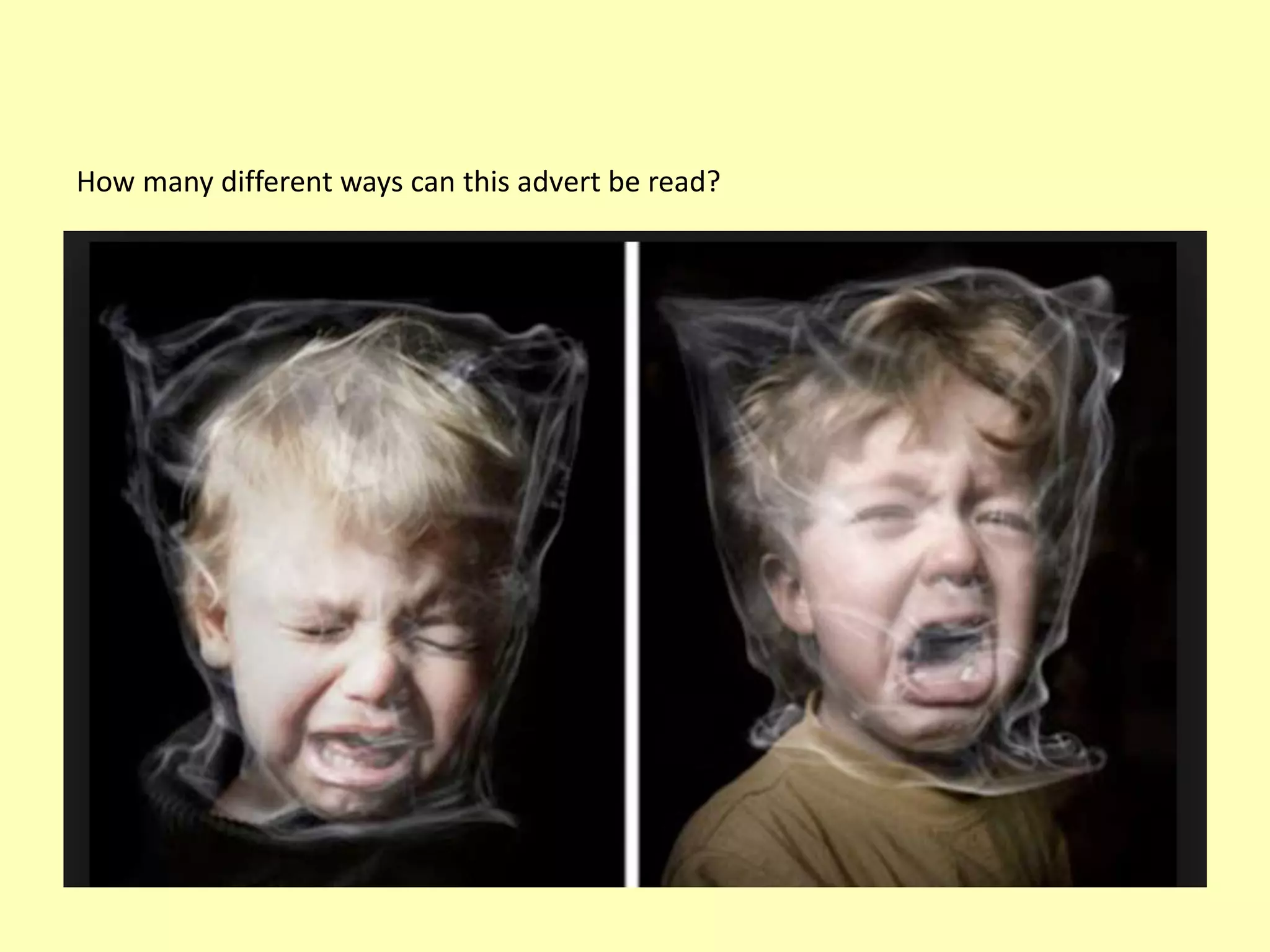 How many different ways can this advert be read?
 