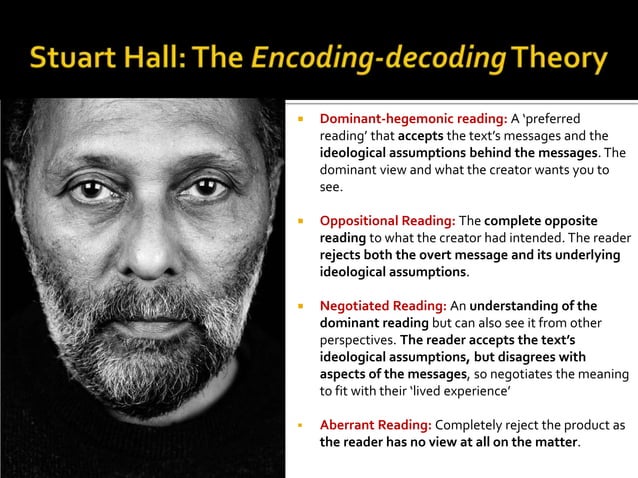 Stuart Hall's Reception theory | PPT