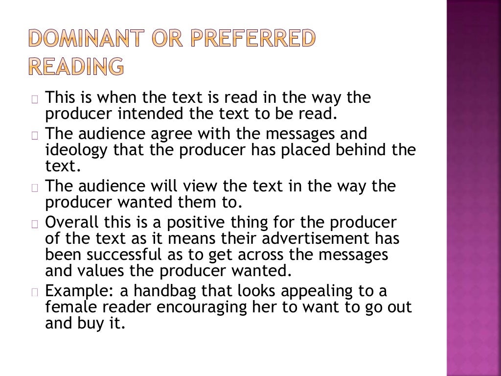 Stuart Hall’s Reception Theory