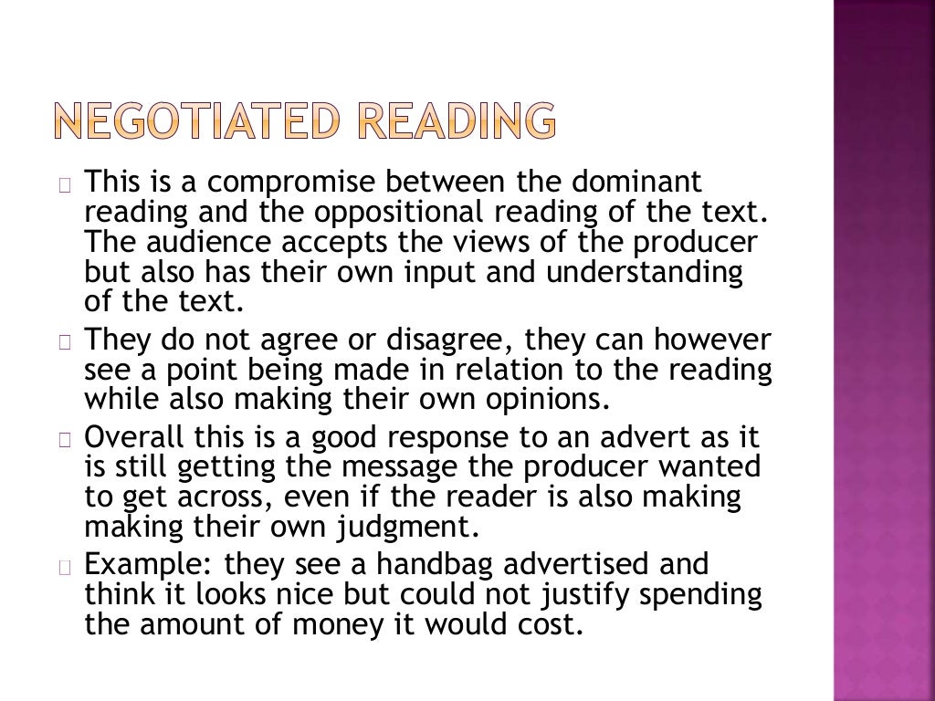 Stuart Hall’s Reception Theory