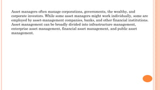 Various Types of Asset Management | PPTX