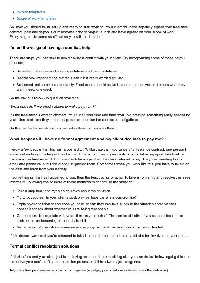How To Write A Freelance Contract