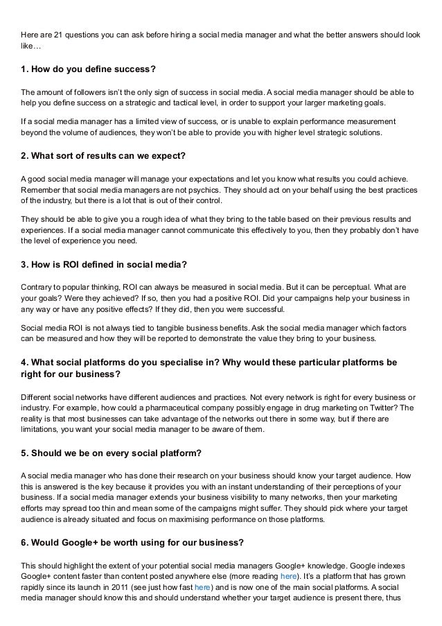 questions to ask a hiring manager