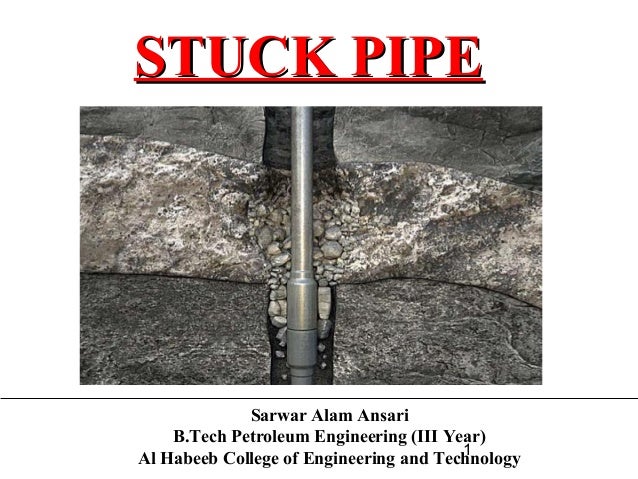 Stuck pipe gas pipe diagram 