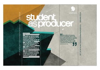 Student as Producer stand