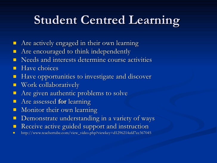 Student Centred Learning