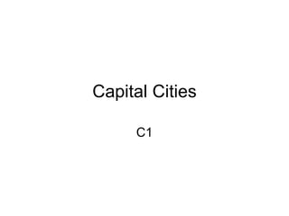 Capital Cities C1 