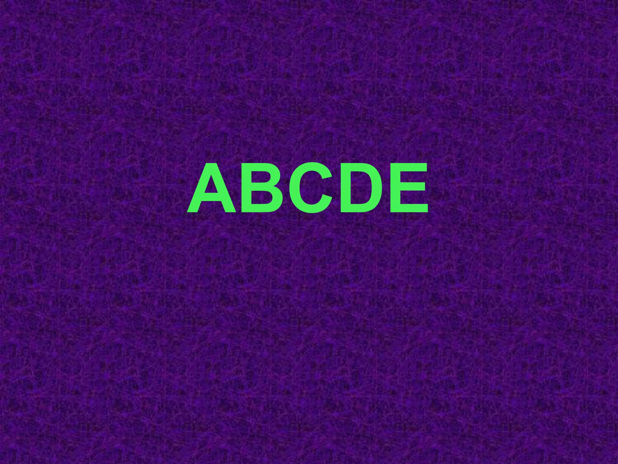 ABCDE
 