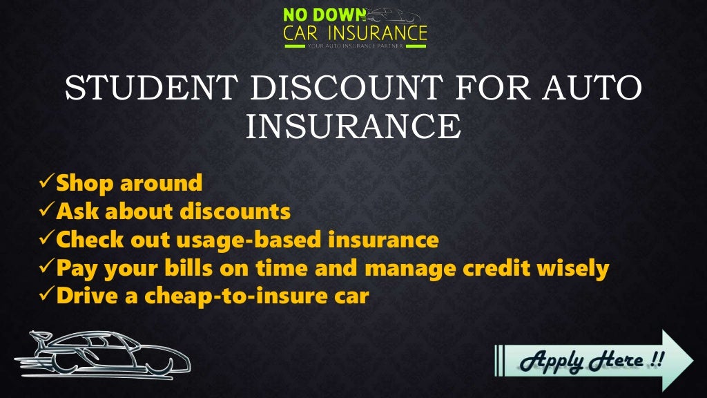 Good Discount on Student Auto Insurance, Get Student Car Insurance