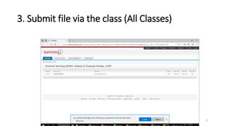 3. Submit file via the class (All Classes)
6