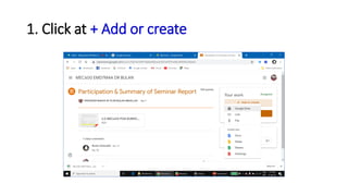 1. Click at + Add or create
 