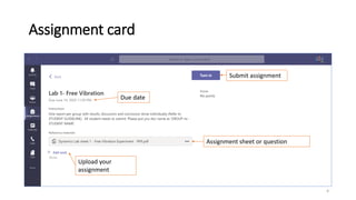 Assignment card
Upload your
assignment
Submit assignment
Assignment sheet or question
Due date
4
 