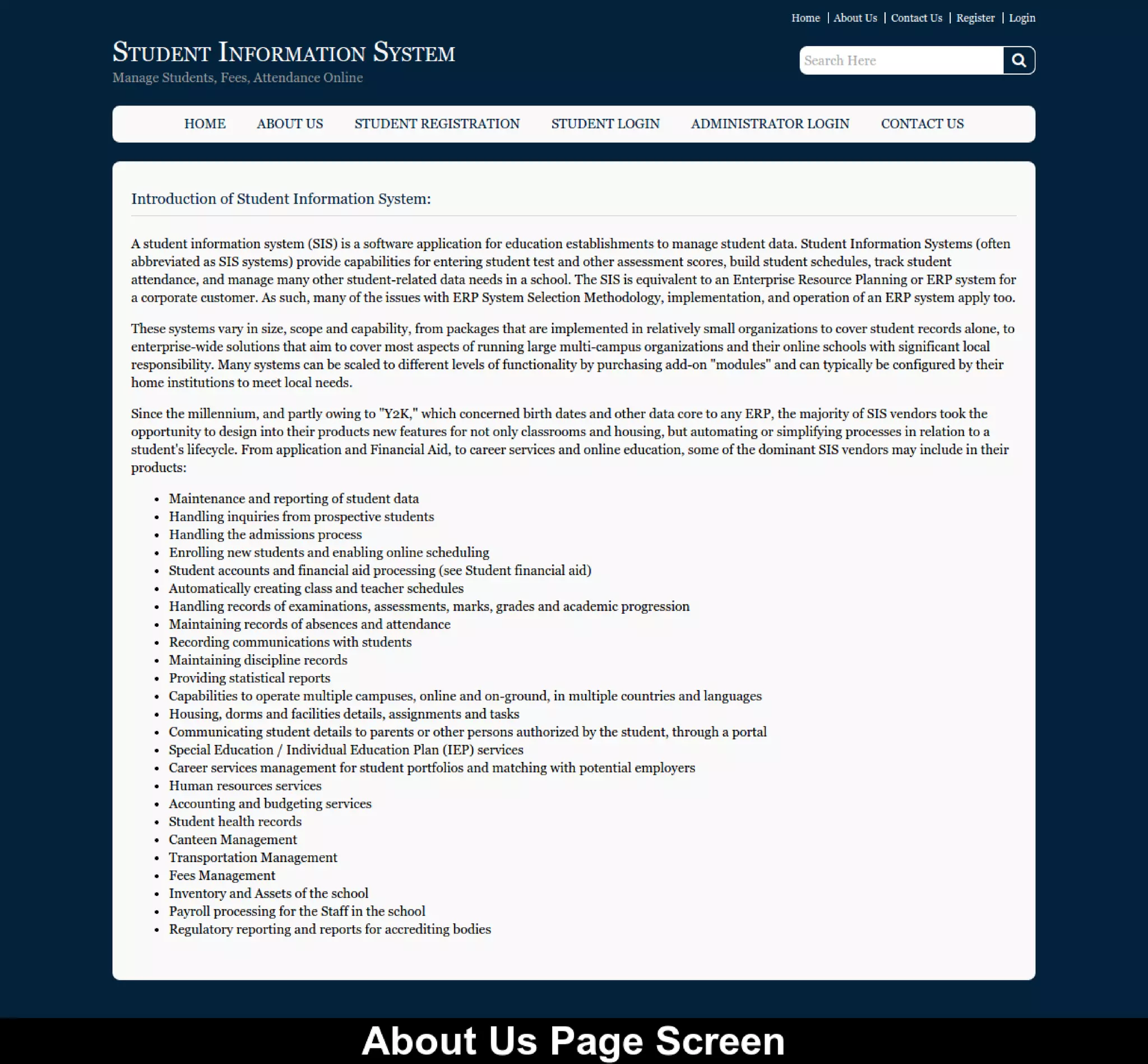 Student information-system