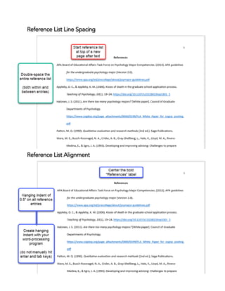 Statement Reference List APA Style, 7th Edition - Student Paper Setup Guide | PDF