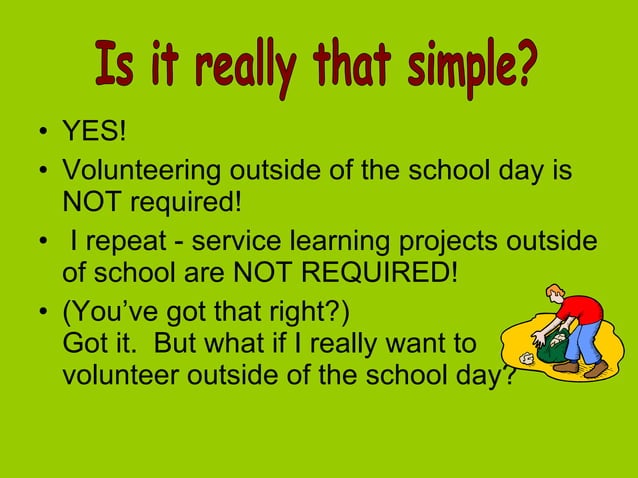 All About Student Service Learning | PPT
