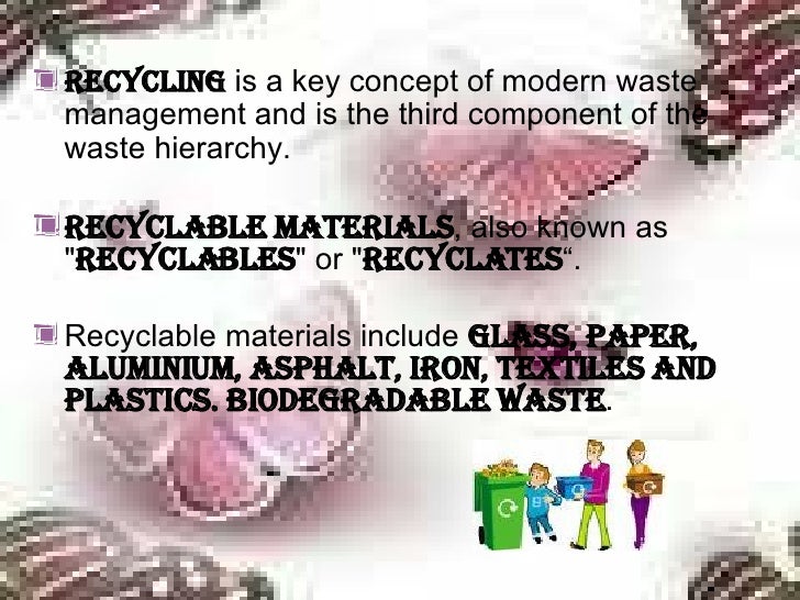 Recycling of waste materials essay
