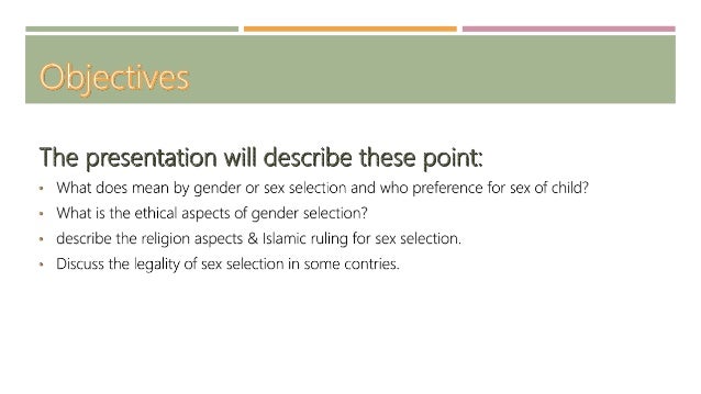 Student Seminar Sex Selection - 
